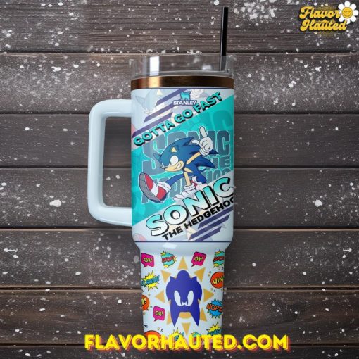 Gotta Go Fast Sonic The Hedgehog Limited Edition Stanley Tumbler 40oz