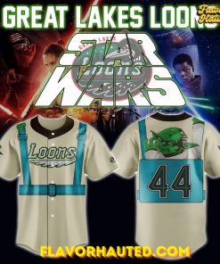 Great Lakes Loons Game Worn Star Wars Special Baseball Jersey