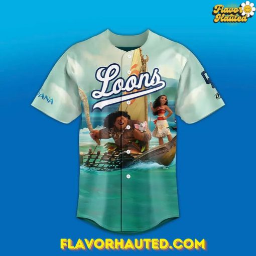 Great Lakes Loons Moana Night Special Baseball Jersey