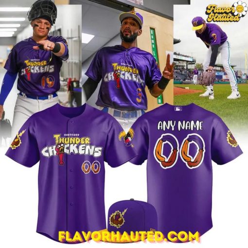 Hartford Yard Goats Thunder Chickens Special Baseball Jersey