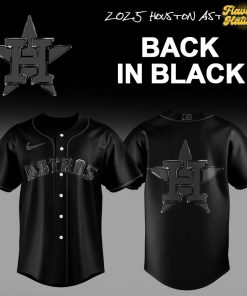 Houston Astros “Back In Black” Special Baseball Jersey