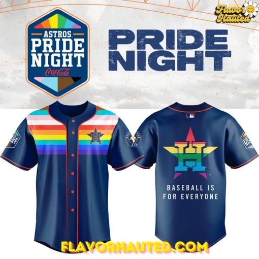Houston Astros MLB Pride Night 2025 Special Baseball Jersey