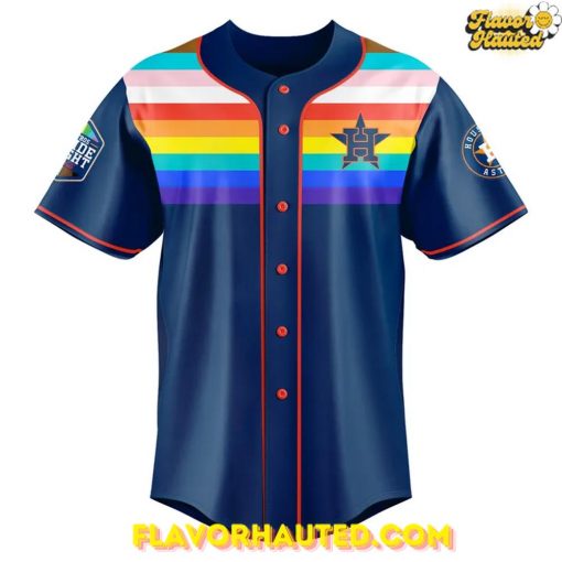 Houston Astros MLB Pride Night 2025 Special Baseball Jersey