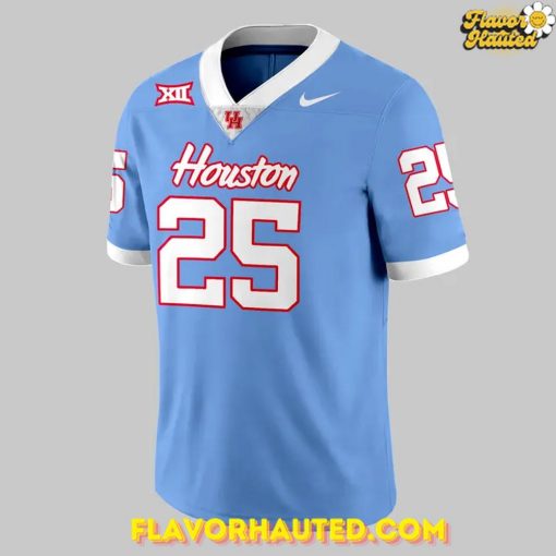 Houston Cougars Uniform Set for 2025 Blue Football Jersey