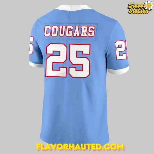 Houston Cougars Uniform Set for 2025 Blue Football Jersey