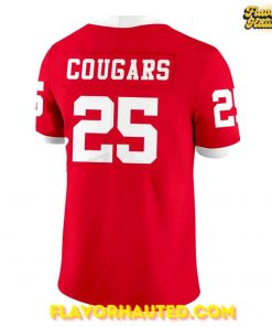 Houston Cougars uniform set for 2025 Red Football Jersey 3
