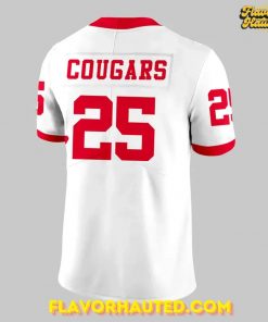 Houston Cougars uniform set for 2025 White Football Jersey 3
