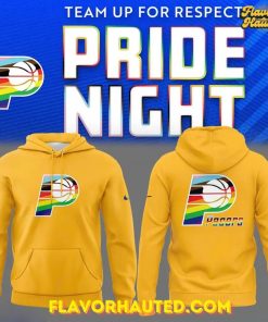 Indiana Pacers 2025 Pride Month Special Edition Yellow Hoodie