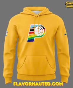 Indiana Pacers 2025 Pride Month Special Edition Yellow Hoodie