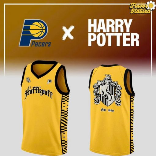 Indiana Pacers x Harry Potter Hufflepuff House Basketball Jersey