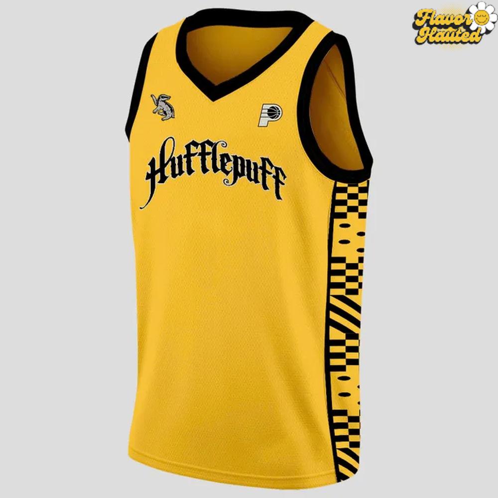 Indiana Pacers x Harry Potter Hufflepuff House Basketball Jersey Indiana Pacers x Harry Potter Hufflepuff House Basketball Jersey
