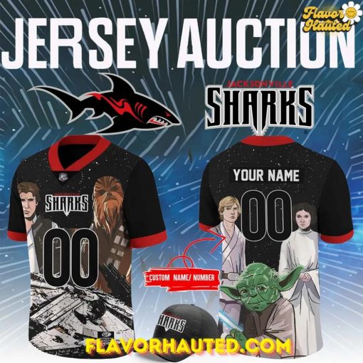 Jacksonville Sharks x Star Wars Night 2025 Limited Edition Football Jersey