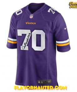 Jim Marshall Minnesota Vikings Memorial 1937–2025 Special Edition Football Jersey