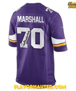 Jim Marshall Minnesota Vikings Memorial 1937 2025 Special Edition Football Jersey 3