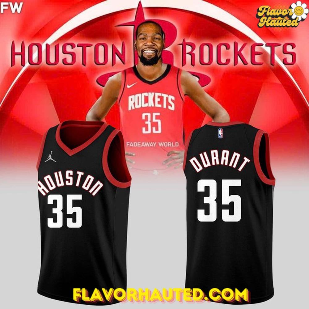 Kevin Durant Houston Rockets Limited Edition Black Basketball Jersey Kevin Durant Houston Rockets Limited Edition Black Basketball Jersey