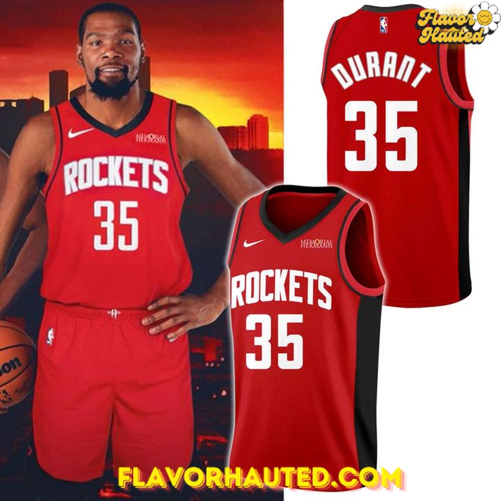 Kevin Durant Houston Rockets Limited Edition Red Basketball Jersey Kevin Durant Houston Rockets Limited Edition Red Basketball Jersey