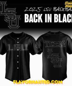 LSU Tigers Back In Black Special Baseball Jersey
