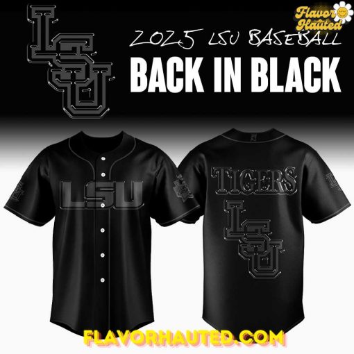 LSU Tigers Back In Black Special Baseball Jersey