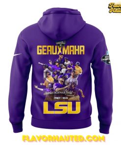 LSU Tigers Geauxmaha 2025 College World Series Champions Special Hoodie 3