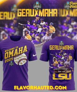 LSU Tigers Geauxmaha 2025 College World Series Champions Special T-Shirt