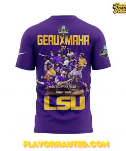LSU Tigers Geauxmaha 2025 College World Series Champions Special T Shirt 3