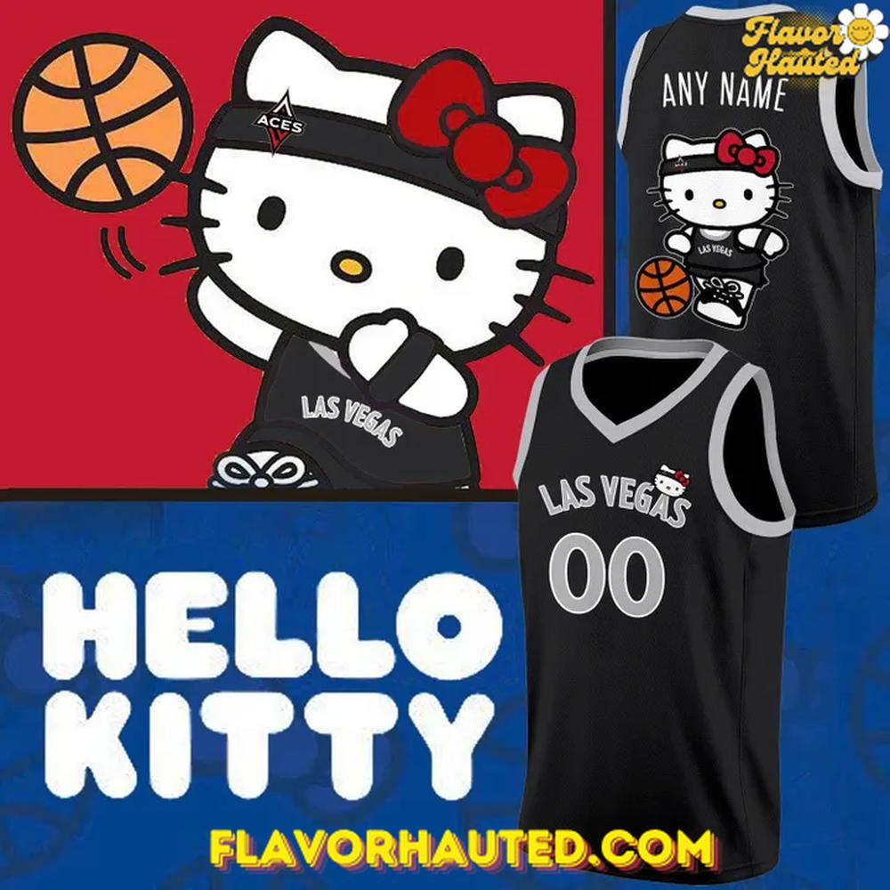 Las Vegas Aces Hello Kitty Charm Special Basketball Jersey Las Vegas Aces Hello Kitty Charm Special Basketball Jersey
