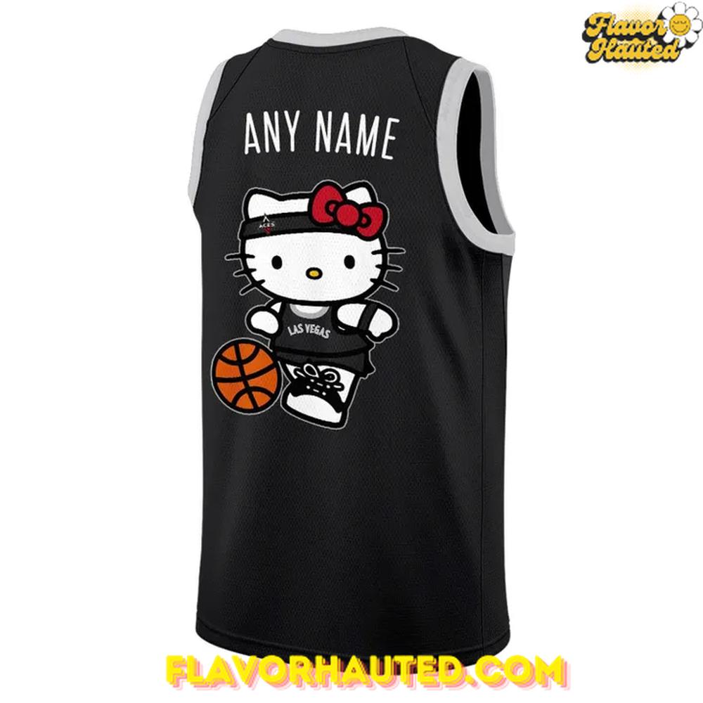 Las Vegas Aces Hello Kitty Charm Special Basketball Jersey Las Vegas Aces Hello Kitty Charm Special Basketball Jersey