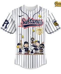 Sultanes de Monterrey 100 Años De Historia Peanuts Night Special Baseball Jersey