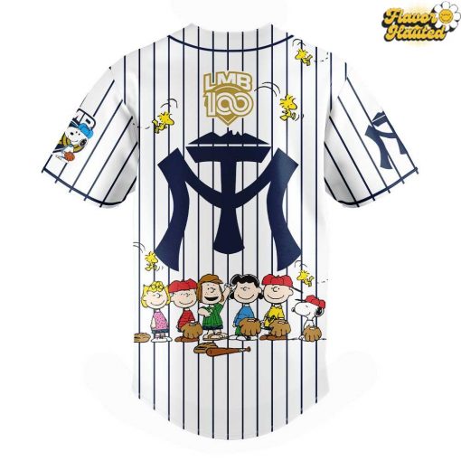 Sultanes de Monterrey 100 Años De Historia Peanuts Night Special Baseball Jersey