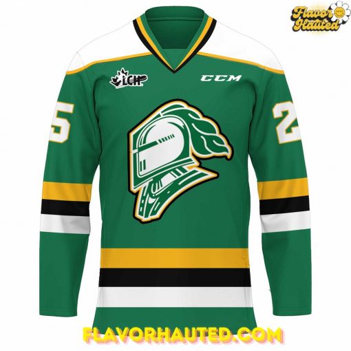 London Knights Champions Memorial Cup 2025 Special Hockey Jersey