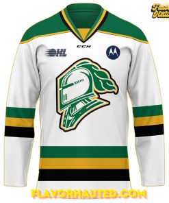 London Knights Champions Memorial Cup 2025 VCPO White Hockey Jersey