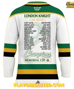 London Knights Champions Memorial Cup 2025 VCPO White Hockey Jersey 3