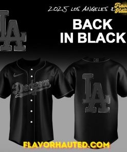 Los Angeles Dodgers Back In Black Special Baseball Jersey