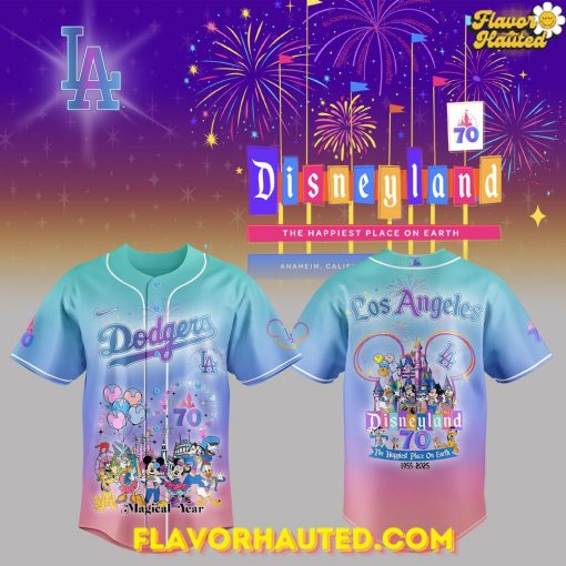 Los Angeles Dodgers Celebrating Disneyland’s 70th Exclusive Special Jersey