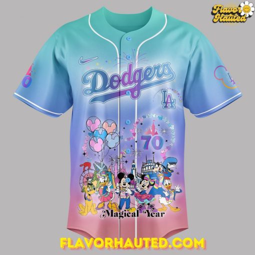 Los Angeles Dodgers Celebrating Disneyland’s 70th Exclusive Special Jersey