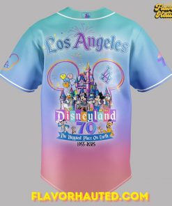 Los Angeles Dodgers Celebrating Disneyland’s 70th Exclusive Special Jersey 3