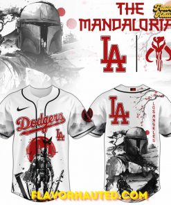Los Angeles Dodgers The Mandalorian Night Special Baseball Jersey