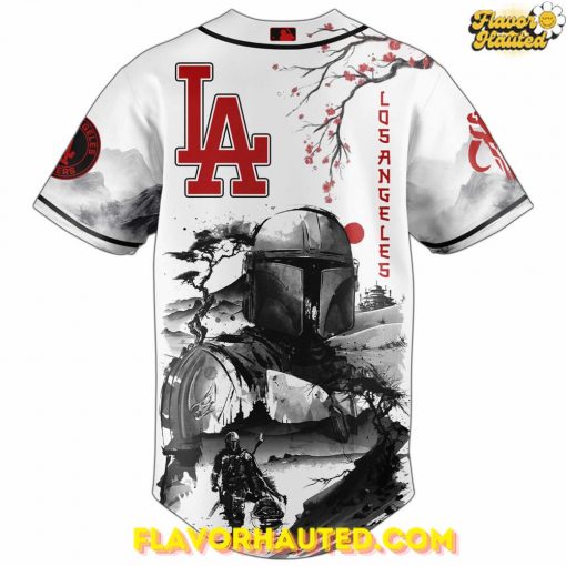 Los Angeles Dodgers The Mandalorian Night Special Baseball Jersey