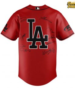 Los Angeles Dodgers x ATEEZ 2025 World Tour Baseball Jersey 3