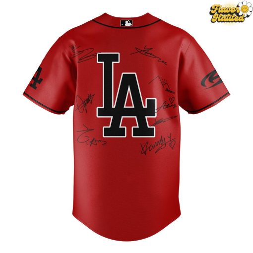 Los Angeles Dodgers x ATEEZ 2025 World Tour Baseball Jersey