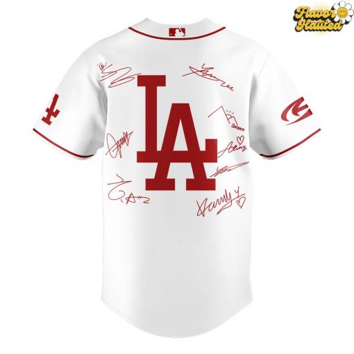 Los Angeles Dodgers x ATEEZ 2025 World Tour Baseball Jersey