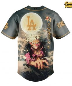 Los Angeles Dodgers x Luffy Gear 5 Nika Form Baseball Jersey 3