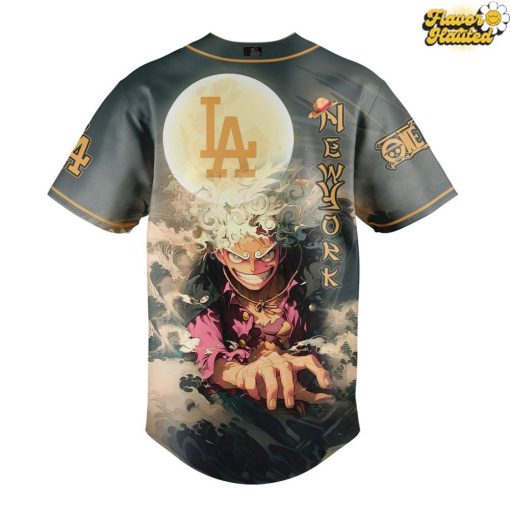 Los Angeles Dodgers x Luffy Gear 5 Nika Form Baseball Jersey