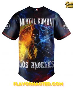 Los Angeles Dodgers x Mortal Kombat Night Limited Edition Baseball Jersey 3