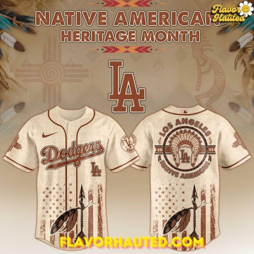Los Angeles Dodgers x Native American Heritage Month Limited Edition Baseball Jersey