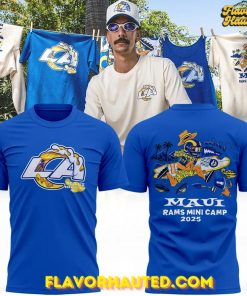 Los Angeles Rams Maui Mini Camp 2025 Tropical T-Shirt
