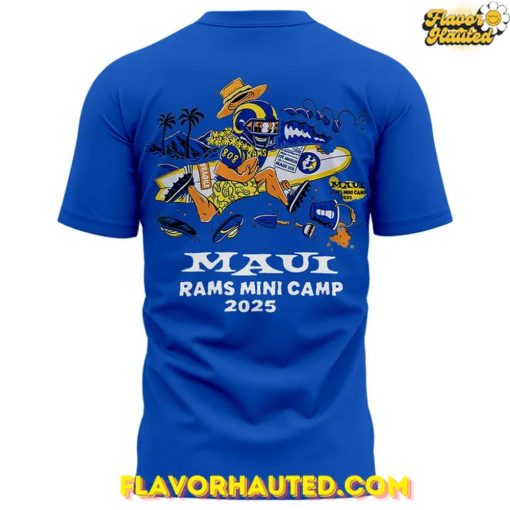 Los Angeles Rams Maui Mini Camp 2025 Tropical T-Shirt