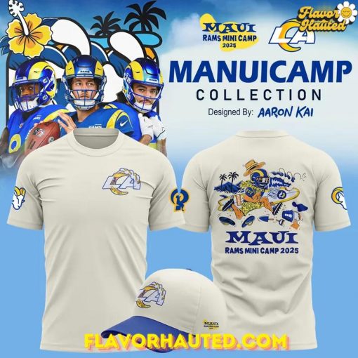Los Angeles Rams Mauicamp Collection 2025 Special Cream T-Shirt