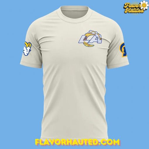 Los Angeles Rams Mauicamp Collection 2025 Special Cream T-Shirt