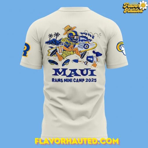 Los Angeles Rams Mauicamp Collection 2025 Special Cream T-Shirt